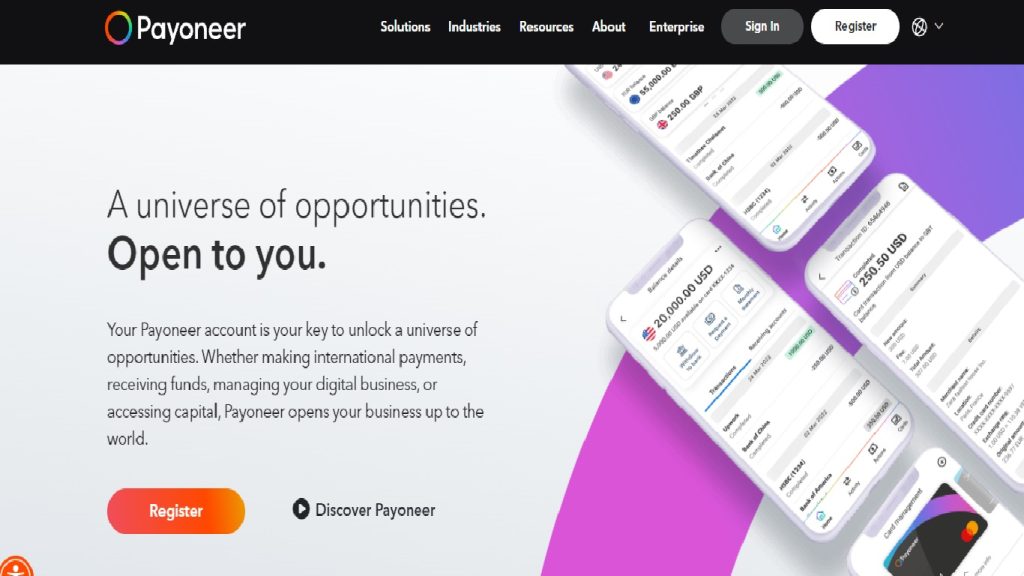 Payoneer virtual dollar card