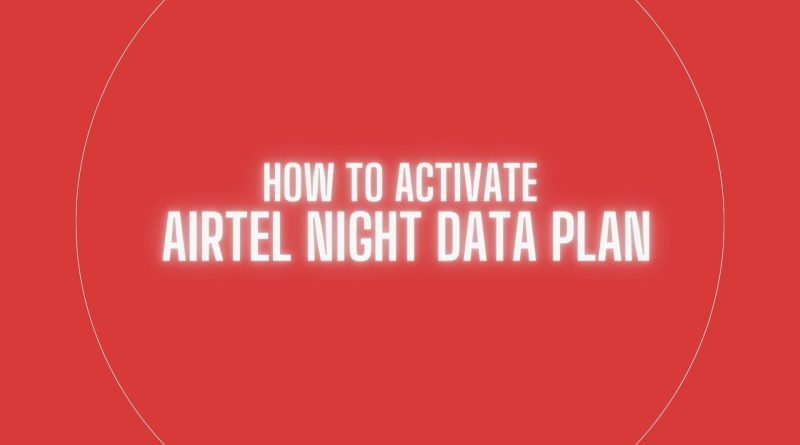 Airtel night data plan