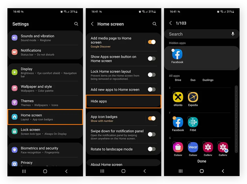 Hide Important Apps on Your Phone Using Built-In Settings1