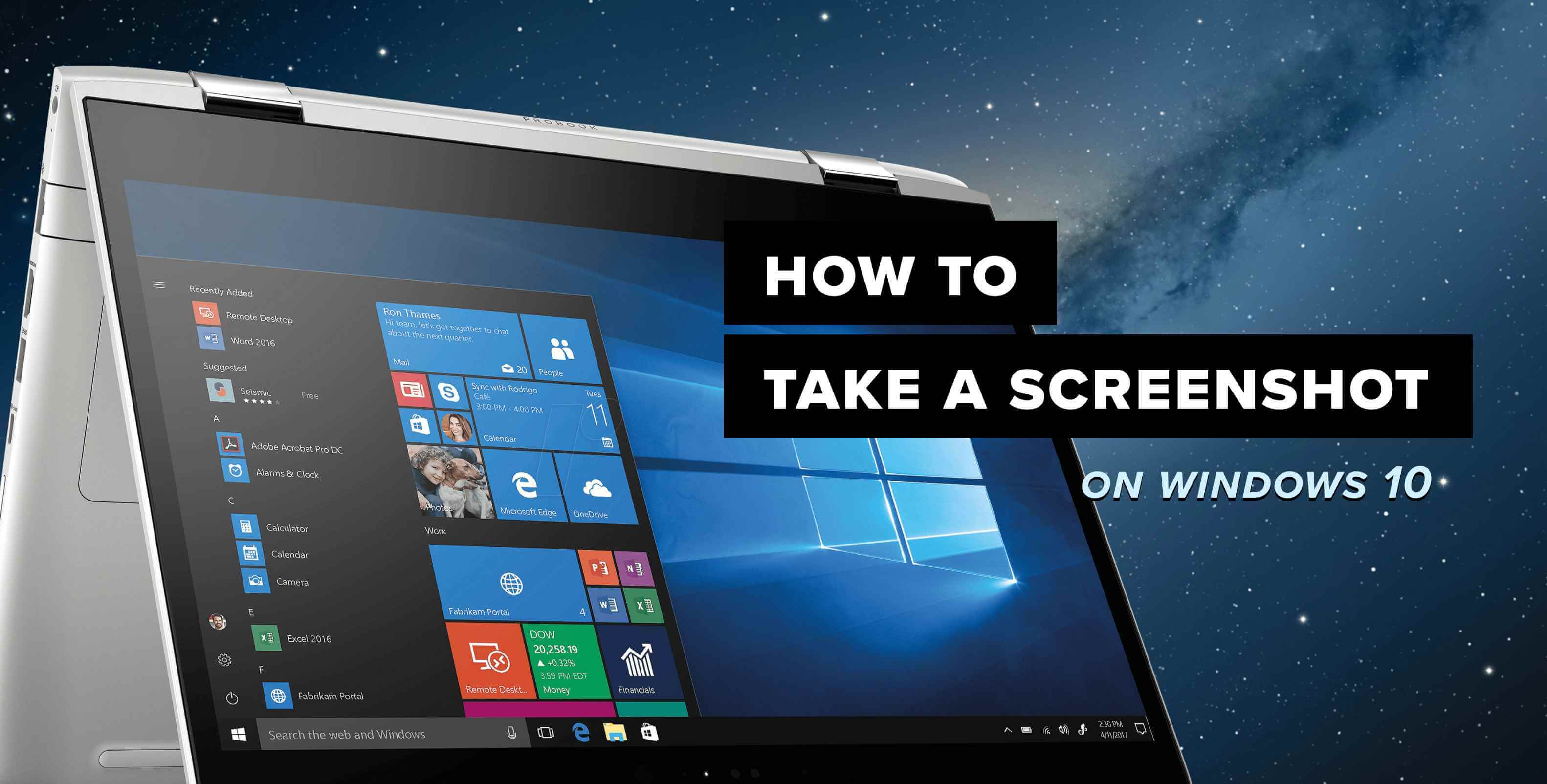 How to Take a Screen Shot on laptop