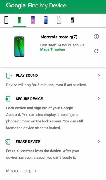 find-my-device-online-interface