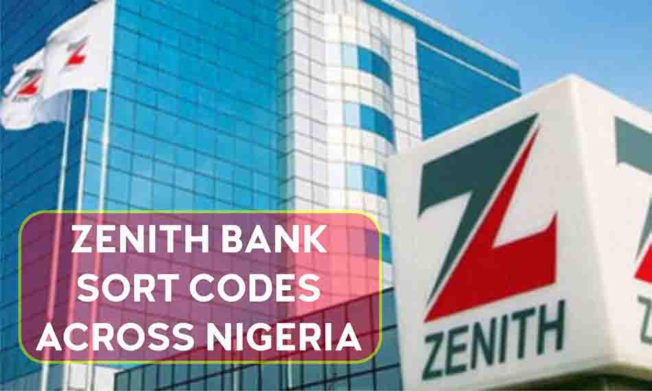 zenith bank sort codes nigeria