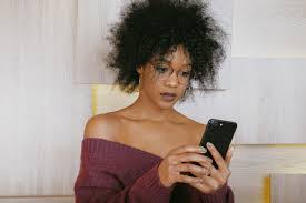 lady operating phone