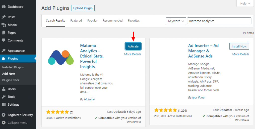 activating-matomo-analytics-wordpress-plugin