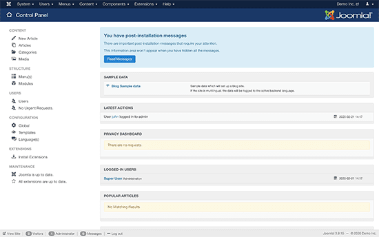 joomla installation