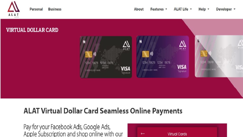 Alat virtual dollar card