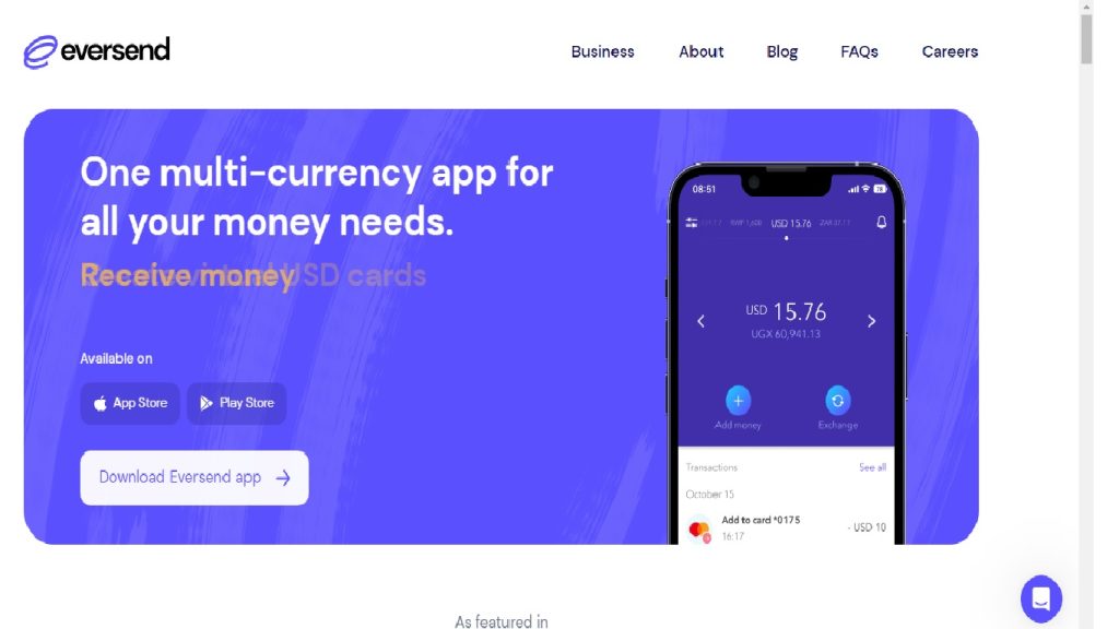 Eversend Virtual dollar card