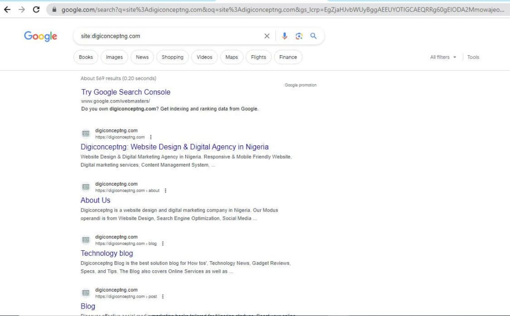 site google search