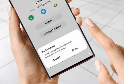 Block-a-phone-number-or-contact using samsung