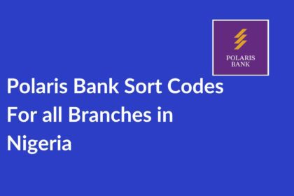 Polaris Bank Sort Codes for All Branches in Nigeria