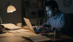 late night hustle stockcake