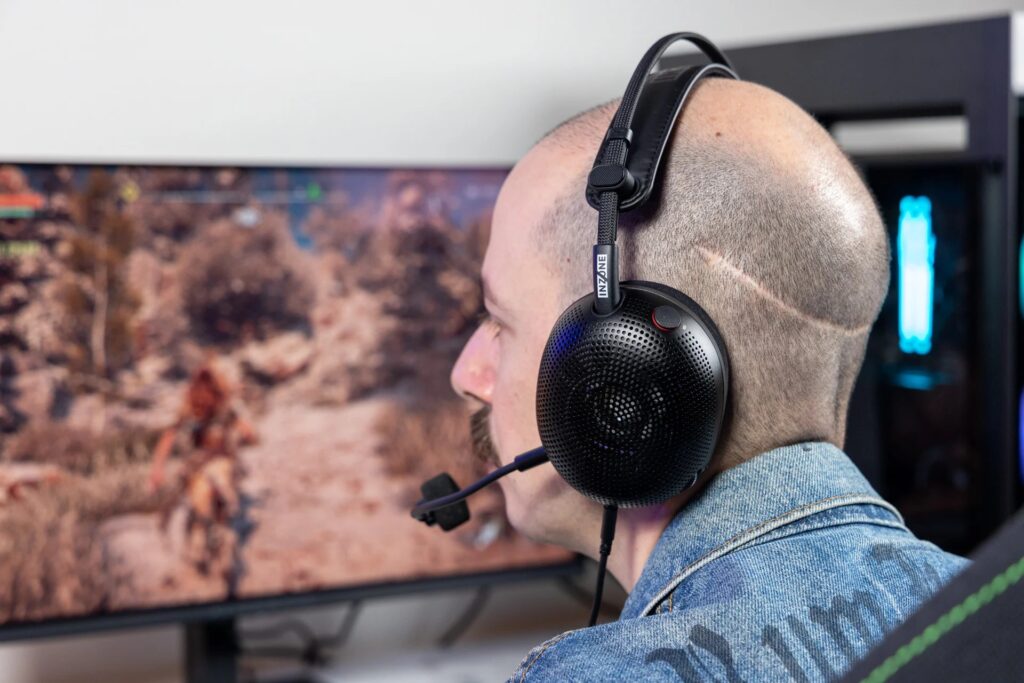 Man with Sony Inzone H6 Air Headset 