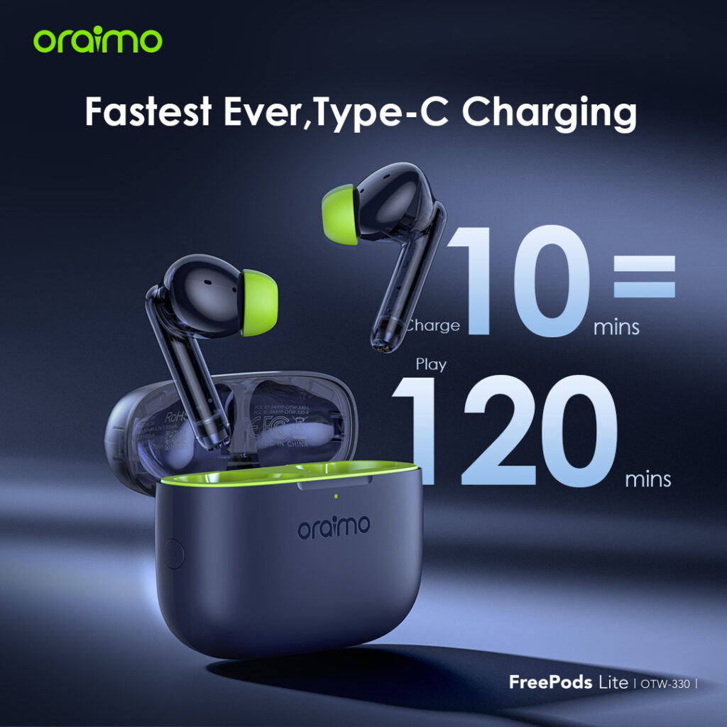 Oraimo FreePods Lite -Best Wireless Earbuds Under ₦20,000 
