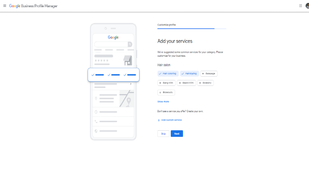Google business services