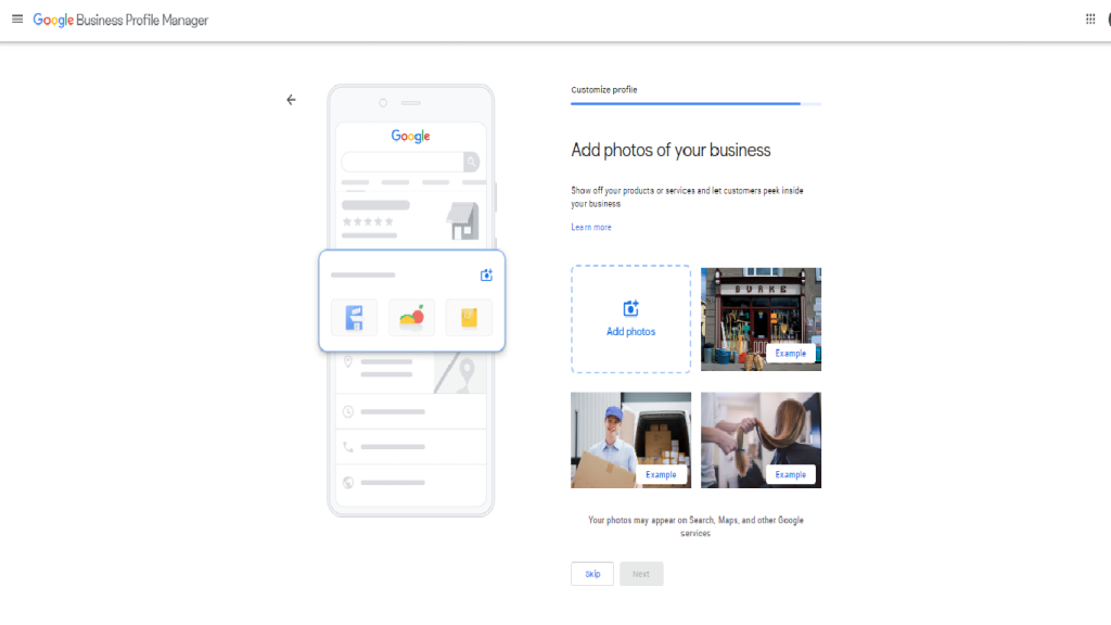 Google business photos