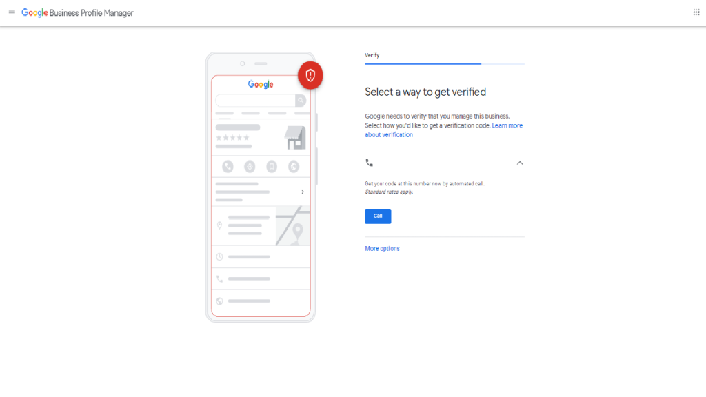 Google business verification