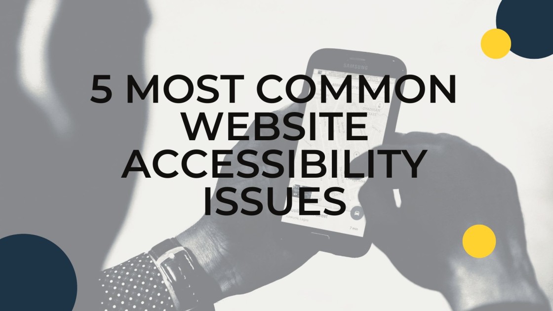Website accessibility issues