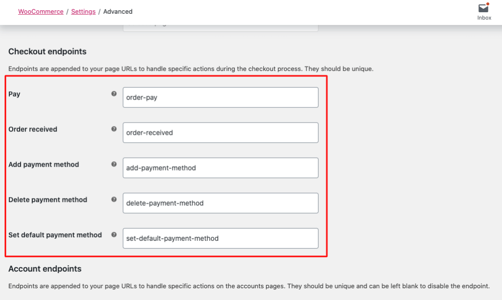 Checkout-Endpoints