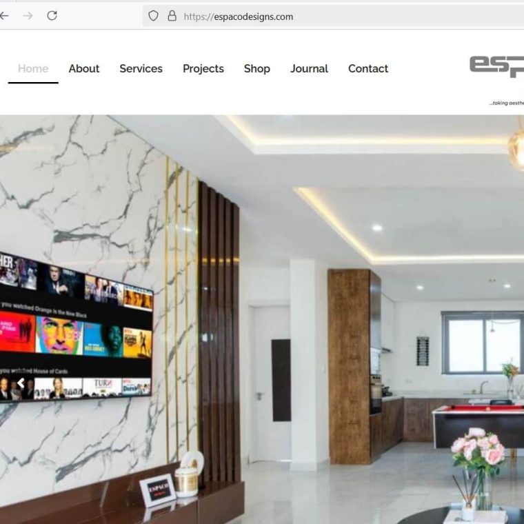 Espaco Designs Interior Design Website