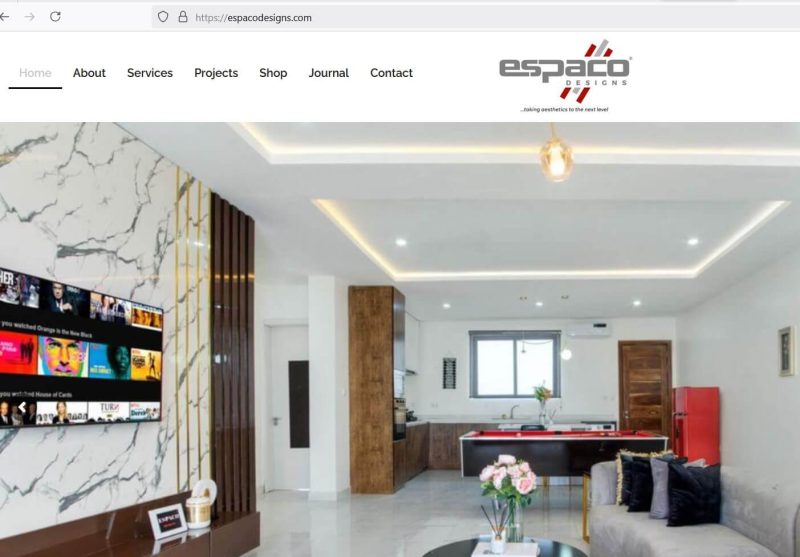 Espaco Designs Interior Design Website