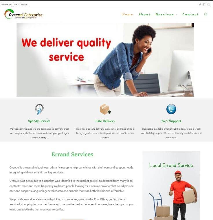 Ovenuel Website