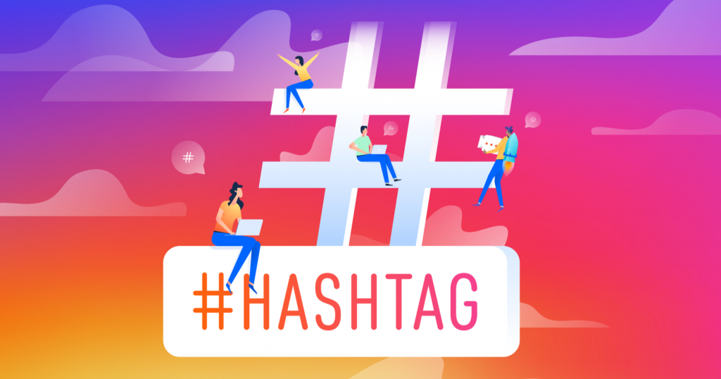 How to use hashtag on instgram