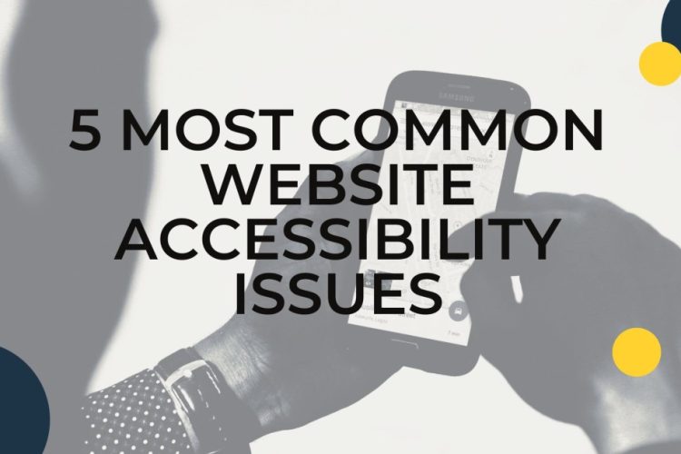 Website accessibility issues