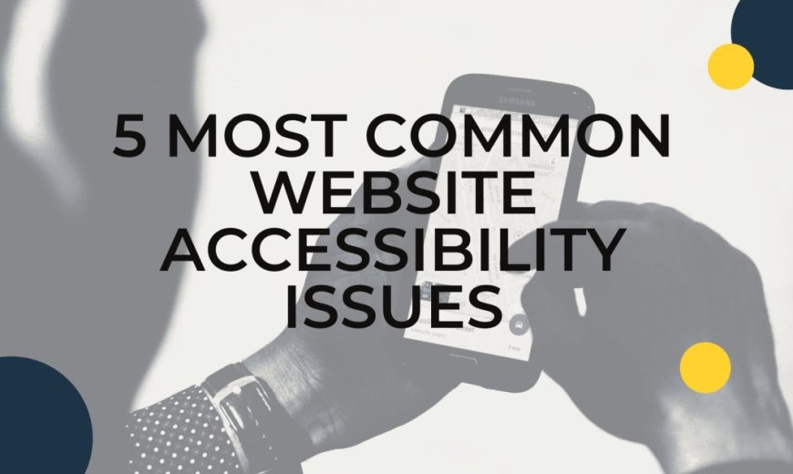 Website accessibility issues