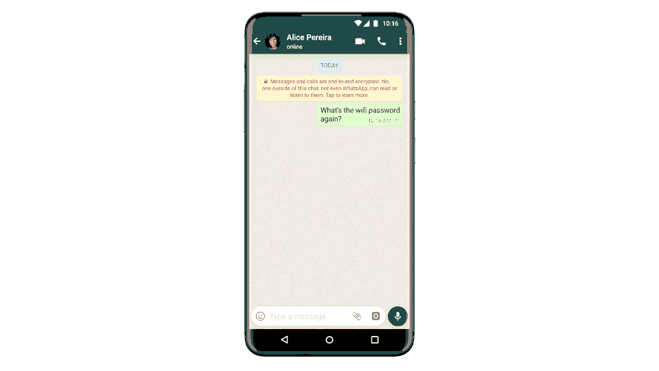 Whatsapp view once