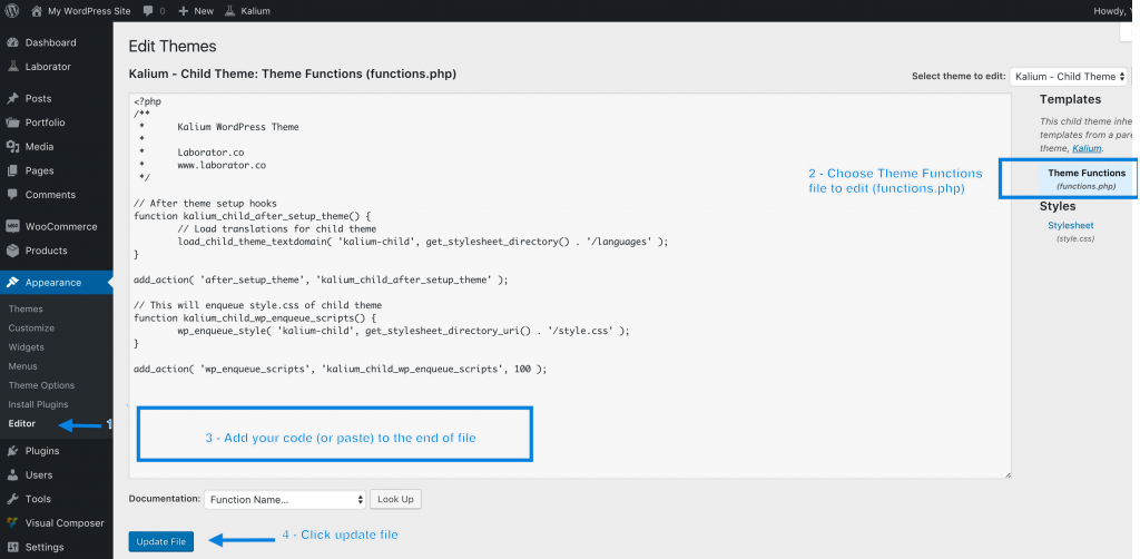 functions php