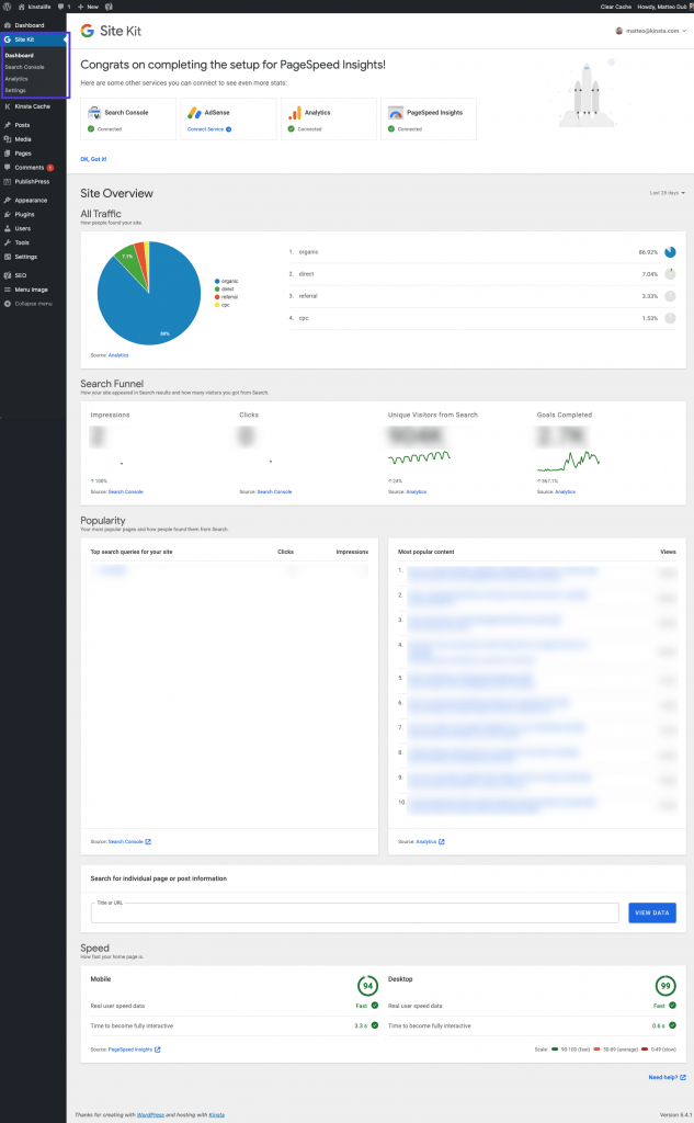 google-site-kit-dashboard