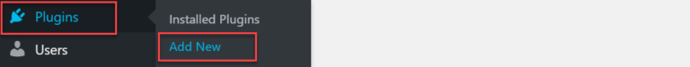 plugin on wp dashboard