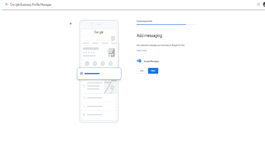 Google business messaging