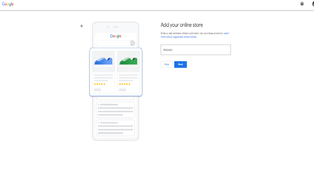 Google online store