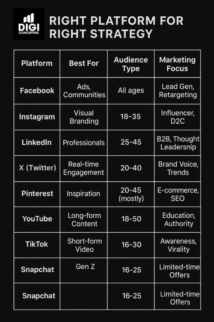 How to Choose the Right Social Media Strategy for Each Platform