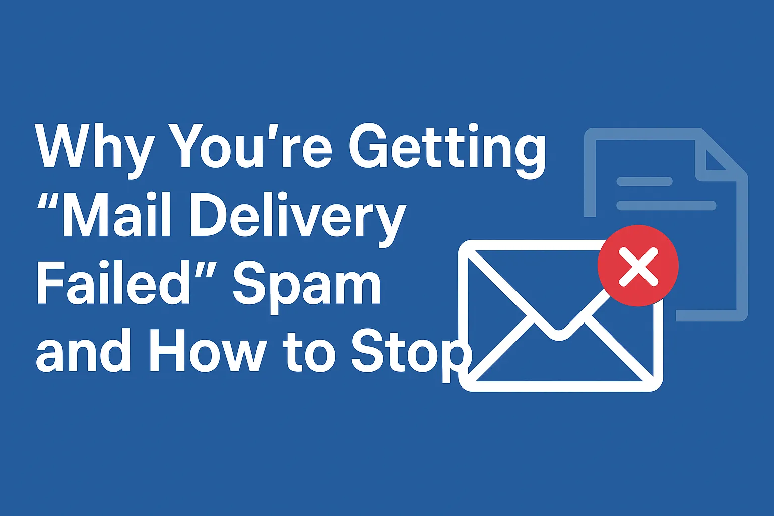 Mail Delivery Failed